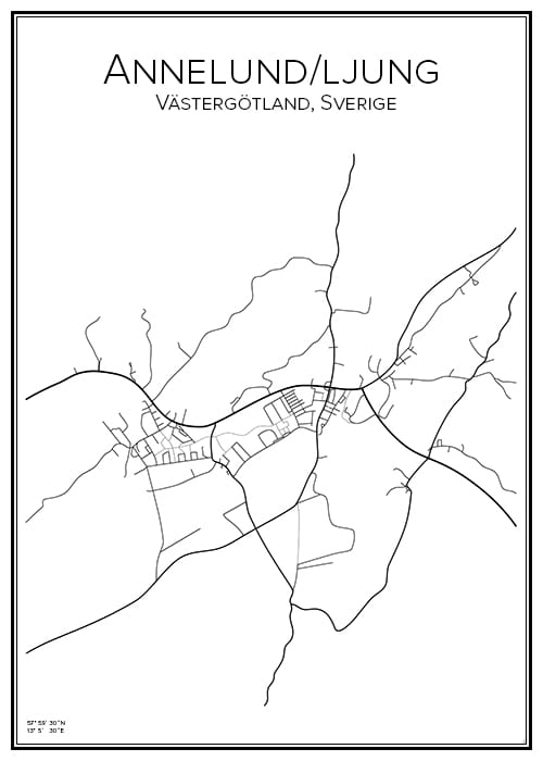 Stadskarta över Annelund