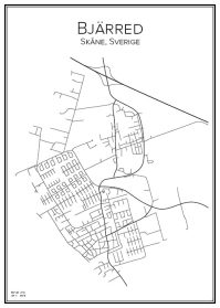 Stadskarta över Bjarred