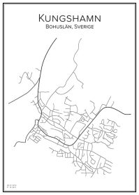 Stadskarta över Kungshamn