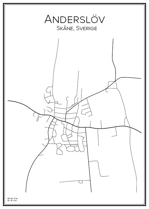 Stadskarta över Anderslöv
