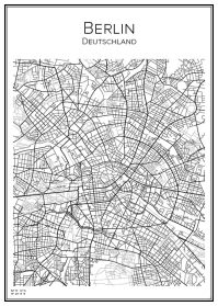 Stadskarta över Berlin
