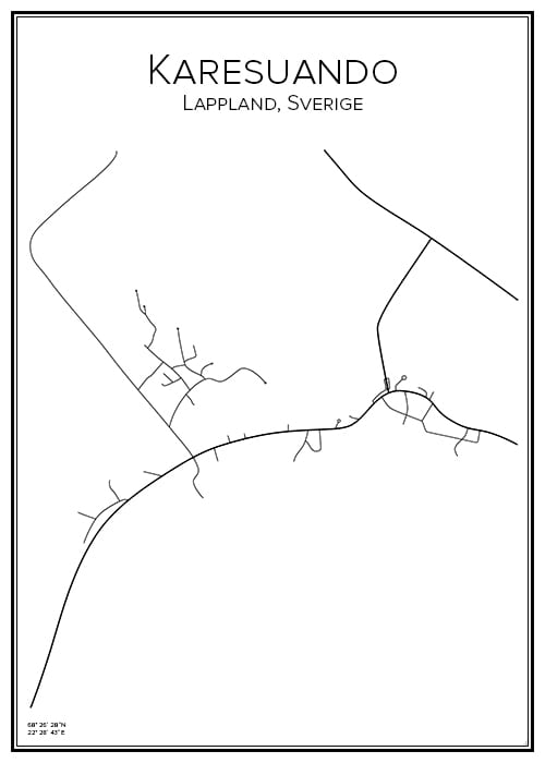 Stadskarta över Karesuando