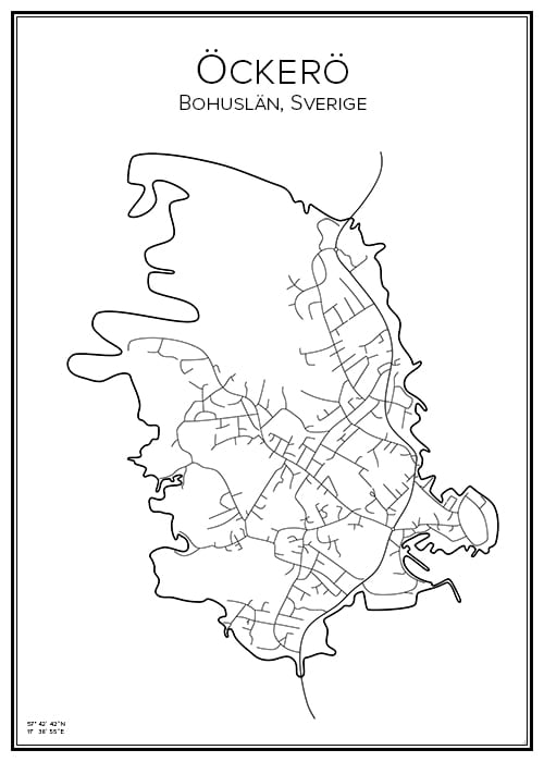 Stadskarta över Öckerö