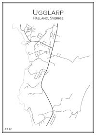Stadskarta över Ugglarp