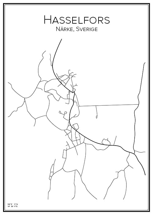 Stadskarta över Hasselfors