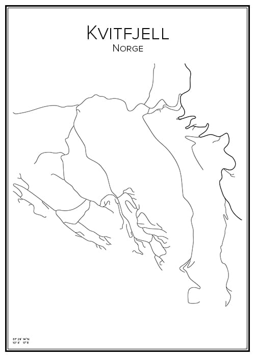 Stadskarta över Kvitfjell