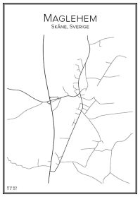 Stadskarta över Maglehem
