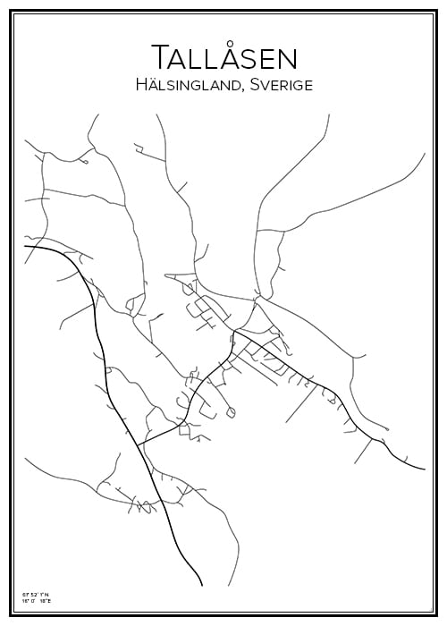 Stadskarta över Tallåsen