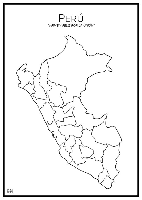 Stadskarta över Peru