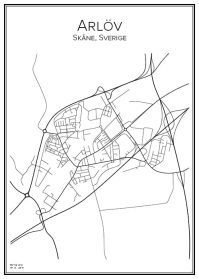 Stadskarta över Arlöv