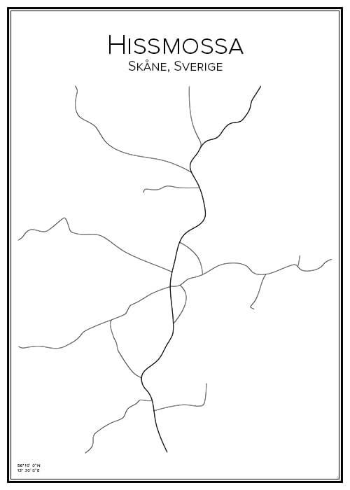 Stadskarta över Hissmossa