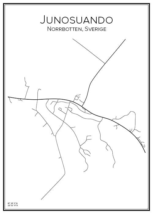 Stadskarta över Junosuando