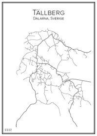 Stadskarta över Tällberg