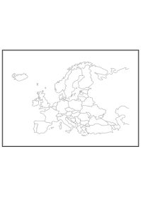 Stadskarta över Europa