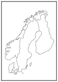 Stadskarta över Norden