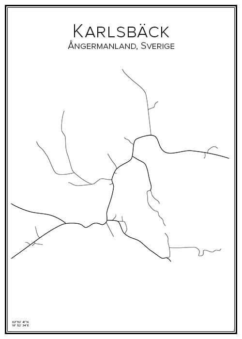 Stadskarta över Karlsbäck