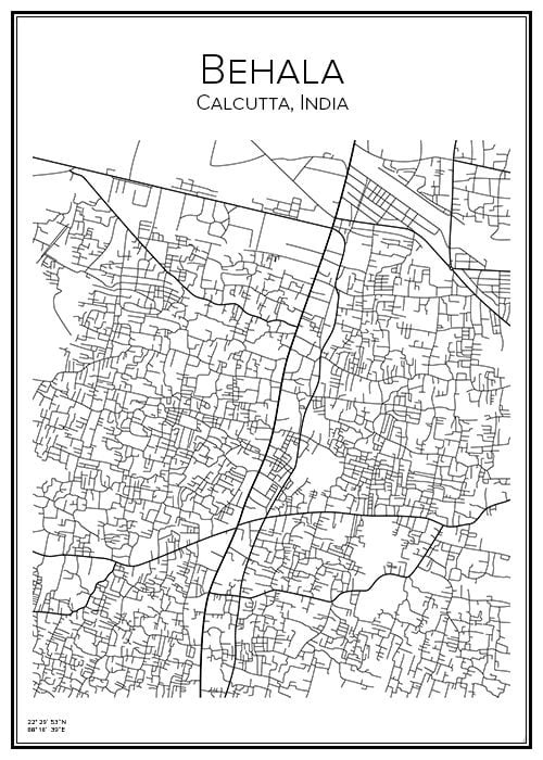 Stadskarta över Behala