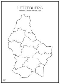 Stadskarta över Luxemburg