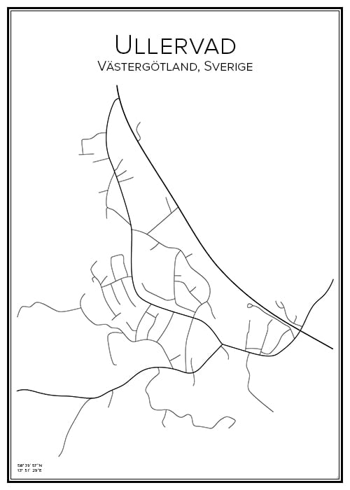 Stadskarta över Ullervad