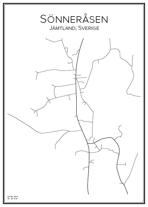 Stadskarta över Sönneråsen