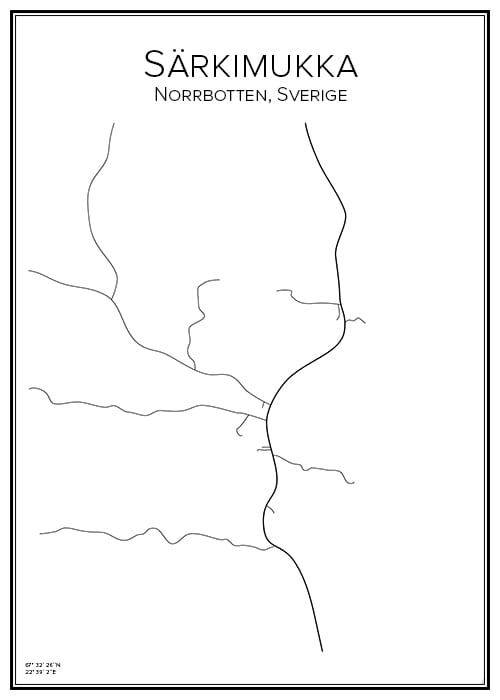 Stadskarta över Särkimukka
