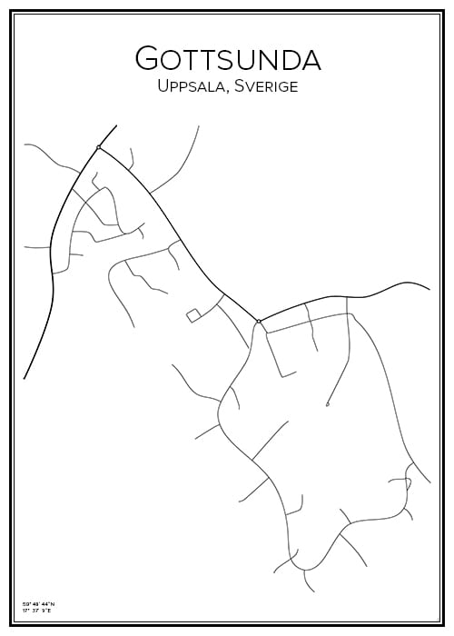 Stadskarta över Gottsunda