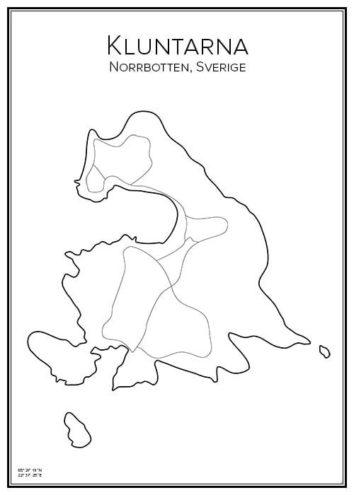 Stadskarta över Kluntarna
