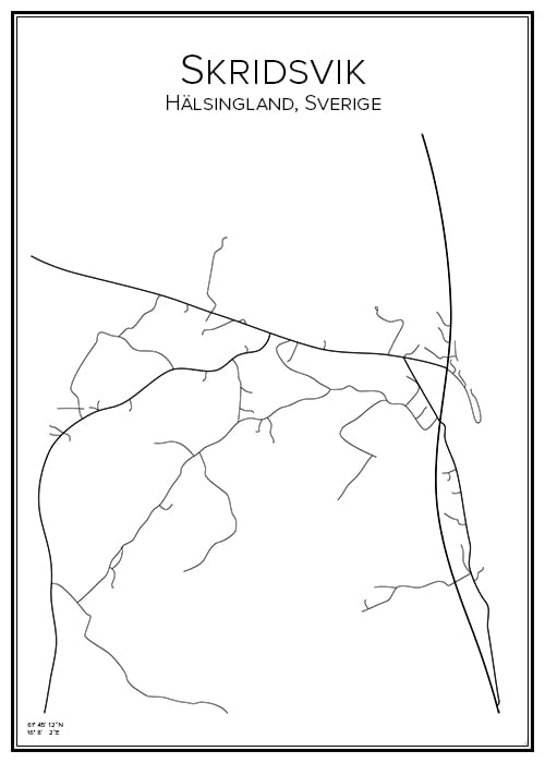 Stadskarta över Skridsvik