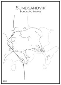 Stadskarta över Sundsandvik