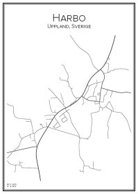 Stadskarta över Harbo