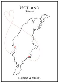 Kärlekskarta över Jämtland