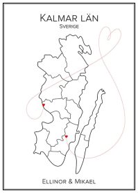 Kärlekskarta över Kalmar