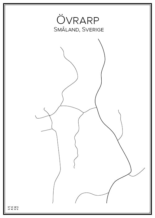 Stadskarta över Övrarp