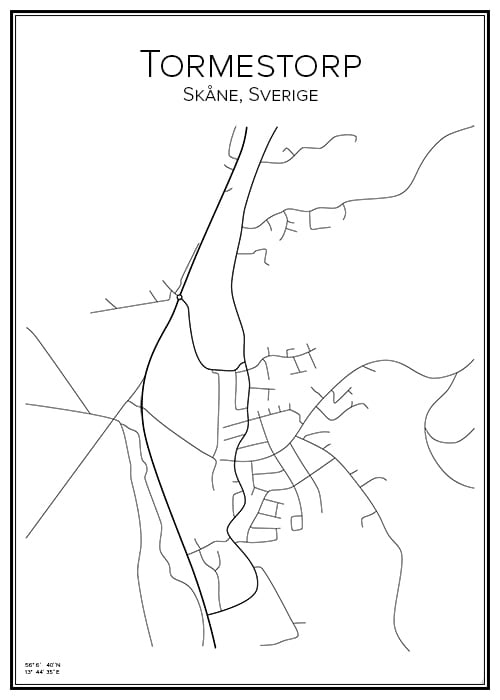 Stadskarta över Tormestorp
