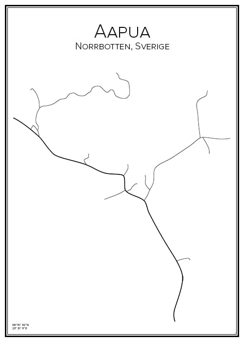 Stadskarta över Aapua