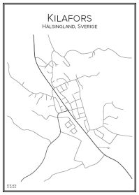 Stadskarta över Kilafors