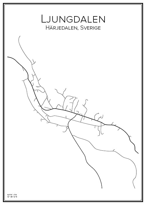 Stadskarta över Ljungdalen