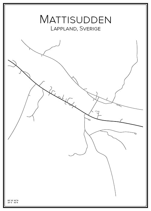 Stadskarta över Mattisudden