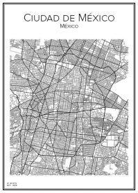 Stadskarta över Mexico City