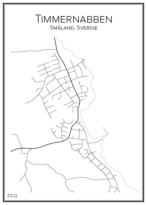 Stadskarta över Timmernabben