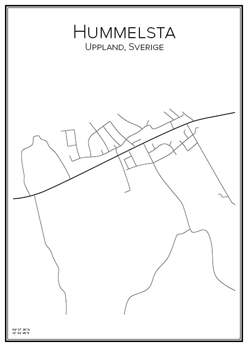 Stadskarta över Hummelsta