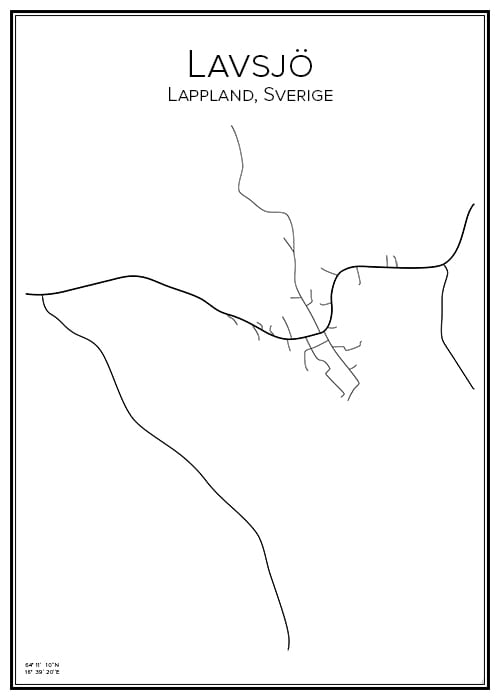 Stadskarta över Lavsjö