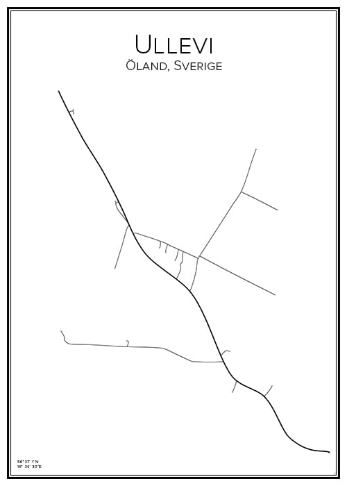 Stadskarta över Ullevi