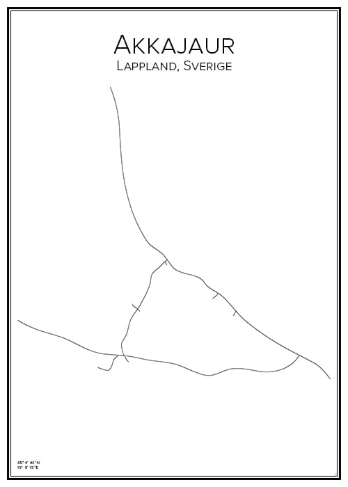 Stadskarta över Akkajaur