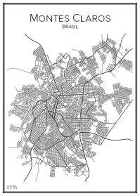 Stadskarta över Montes Claros