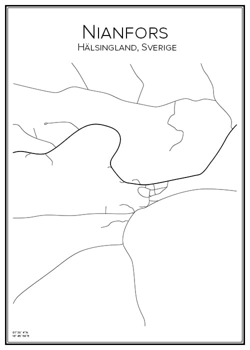 Stadskarta över Nianfors