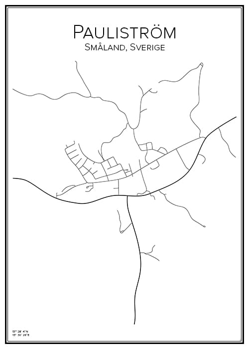 Stadskarta över Pauliström