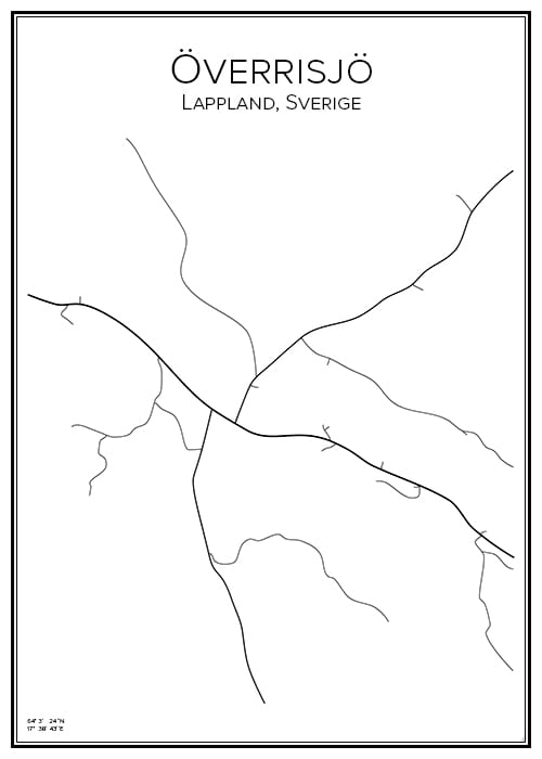 Stadskarta över Överrisjö