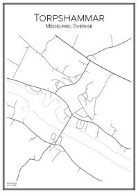 Stadskarta över Torpshammar