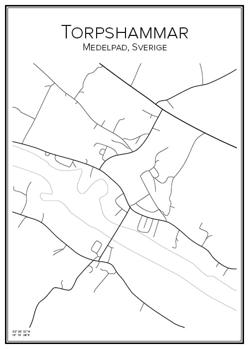 Stadskarta över Torpshammar